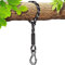 BeneLabel Schaukel Befestigung Seil, 100cm Hängematte Aufhängung Gurt Baum Hängesessel Balkenbefestigung mit Haken für Indoor Outdoor Baumschaukel Nestschaukel, 1134kg/10mm Durchmesser, Schwarz
