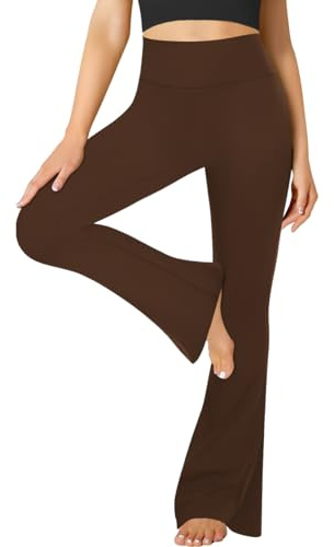 FuelMeFoot Pantalon de yoga évasé pour femme - Taille haute - Opaque - Bootcut - Pantalon de jogging - Pantalon de jazz avec contrôle du ventre - Fitness