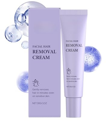 Facial Hair Removal Cream,Upper Lip Hair Remover,Soothing & Moisturizing Face Hair Remover for Women,Flawless Painless Delay Hair Growth,Sensitive Skin Depilatory,Gentle Depilatory for All Skin Types