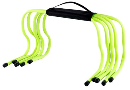 Aymzbd 5 Piezas Vallas Agilidad Set Entrenamiento Velocidad Fútbol Niños Equipamiento para Mejorar Fuerza Y Control Corporal PP Adecuado para Equipos Deporti, 30 Centimetros