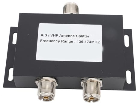 Pongnas Divisore di per Antenna VHF Divisore per Antenna AIS 136-174 MHz 100 W per con Involucro Impermeabile in Lega di Alluminio