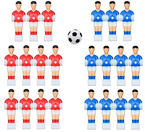 Sharplace 22 Piece Tischfußball-Spieler-Fußball-Mann-Tisch-Mann-Fußballspieler-Teil für Tischfußball-Ersatz, Stil 3