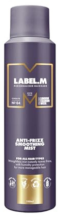 TONIandGUY Anti-Frizz Smoothing Mist - Nebbia Leggera Anti-Crespo e Umidità Resistente - Spray per Capelli - 150 ml