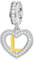 Buchstabe L Charms Initial Halskette Anhänger, 18K Vergoldet Letra l, 925 Sterling Silber Herz Alphabet Dangle CZ Perlen, passen Pandora Leder Armband, Geschenke für Stiefmutter/Liebhaber/Neffe
