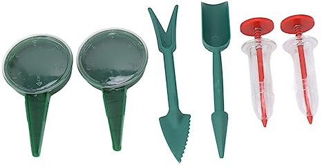 Set da 6 Pezzi Mini Distributore di Semina Strumento di Spargimento Portatile Portatile per Semi di Spinaci, Lattuga, Carota, Accessorio Multifunzionale per Uso Domestico