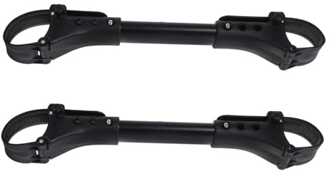 Hemobllo Conectores para Cochecito de Gemelos 2 Piezas Aluminio Negro Ligero y Anticorrosión para Uso en Exteriores Familia de Dos Niños