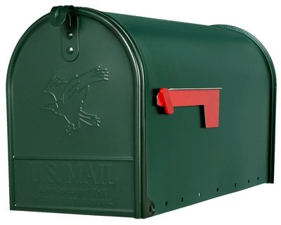 Post Mounted Mailbox Color: Green