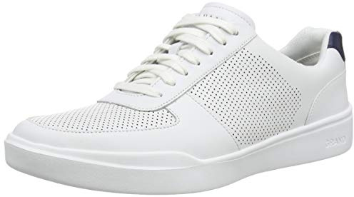 Cole HAAN Mens Grand Crosscourt Modern Perforated Sneaker, Optic White/Peacoat, 10-M US