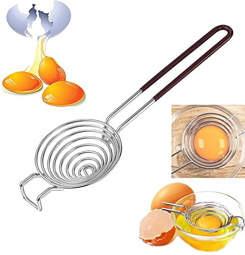 Separatore Bianco d'uovo Separatore di tuorli d'uovo Filtro da Cucina Separatore di Uova in Acciaio Inossidabile Separatore di Albume per Strumento di Cottura separatore di Utensili da Cucina