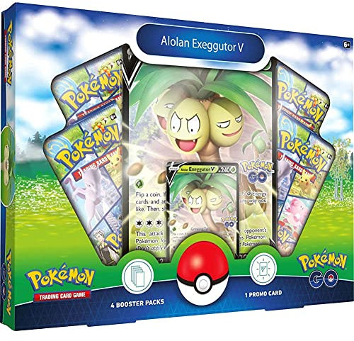 Pokémon TCG: GO Collection - Alolan Exeggutor (1 Foil Promo Card, 1 Foil Oversize Card & 4 Booster Packs)