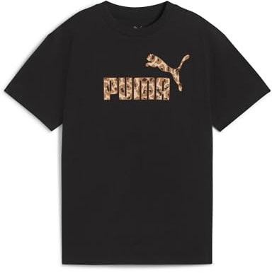 PUMA Mädchen ESS Animal Logo Infill Tee G T-Shirts, PUMA Black, 152
