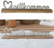Cepewa Schriftzug 'Willkommen' Silber | 41x9x5cm Mangoholz Aluminium | Dekoaufsteller Tischdeko Aufsteller (1x Schriftzug Willkommen Silber)