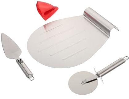 Cabilock Juego De 4 Espátulas Para Hornear Para Pizza Transferir Pizzas Acero Inoxidable Para Pasteles