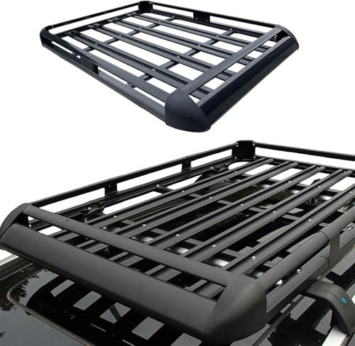 MadongJ Porte Bagages de Toit de Voiture pour Jeep Wrangler RHD/Sahara Altitude/High Altitude/Rubicon 392, Panier de Toit Galerie de Toit Panier à Bagages pour Transporter Matériels