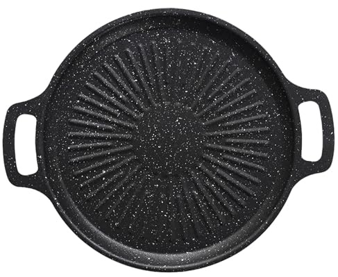 Sartén De Parrilla - Sartén De Parrillas, Superficies Recubiertas Antiadherentes | Pan De Estufa De Servicio Pesado Portátil, Mango Anti-escaladera, Dispositivo De Cocina Versátil Ideal Para U