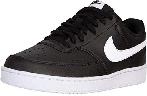 Nike Court Vision Low Better Sneaker Schuhe (Black/White, Numeric_43)