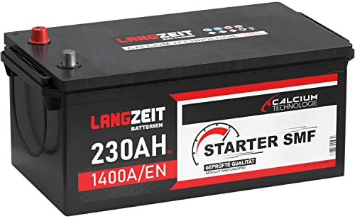 Langzeit LKW Batterie 12V 230Ah 1400A/EN SMF Batterie verschlossen Starterbatterie Schlepper Traktor statt 200ah 220Ah 225Ah 235Ah