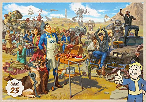 Good Loot Gaming Puzzle Fallout 25th Anniversary Puzzles Game Artwork for Adults Teens 1000 Piece Puzzle Game Puzzles Inspired by a Computer Game 68,3x48cm
