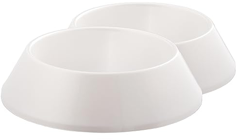 Tymar Lot de 2 bols funéraires en plastique pour décoration funéraire Diamètre 14 cm Perle