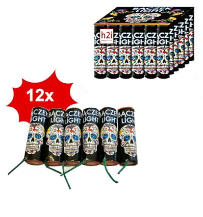 h2i Color Spinner - Bodenwirbel | 72 Teile | Party Spaß für Klein & Groß I für Silvester, Halloween & Party Mitbringsel | Kinder & Jugendfeuerwerk | h | Ganzjahresfeuerwerk Kat. F1