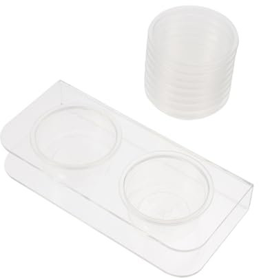 Kisangel 1satz Transparente Reptilienfutternäpfe Mit Saugnäpfen Teiliges Für Wasser Und Futter Wiederverwendbare Futterstation Für Terrarien Einfach Zu Reinigen Und Praktisch Für