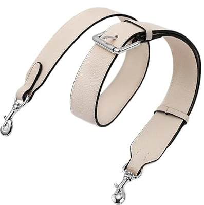 PTNKUIIY Bredd 3,5 cm läderväskrem axelrem läder för väskor 88–108 cm axelrem bärremmar för väskor bärrem rem för kvinnor handväskor plånbok, beige