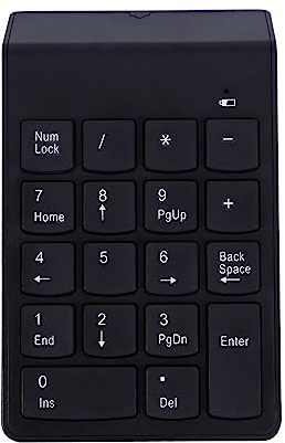 Compact Wireless Numpad 2.4G med Automatiskt Upphängningsläge, Idealisk för Numerisk Datainmatning, USB -numeriskt Tangentbord