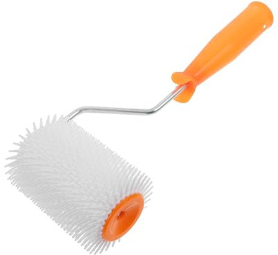 Veemoon Self-Leveling Spiked Screed Paint Roller 4-inch 13mm Spike Height Defoaming Flooring Tool for Floor Coating and Concrete Screeding
