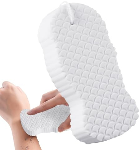 Morbida spugna da doccia – Ultra Soft Bath Bath Body Scrubber | 3D Assorbente Spa Scrub Exfoliator, riutilizzabile elastico per la rimozione della pelle – Scrubbing – Schiuma per attrezzi per adulti