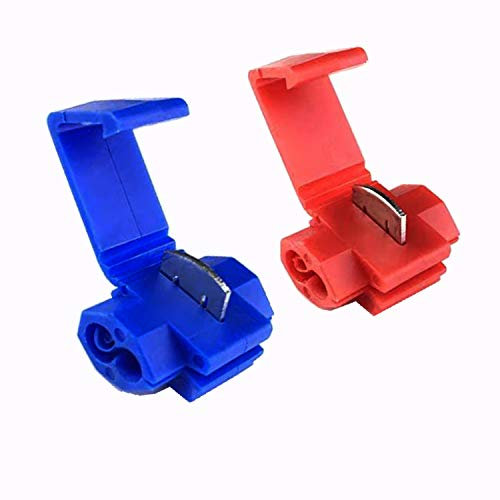 CEEYSEE 50 Stück Drahtverbinder-Set, Anschlussklemmen, Clip für Kabel,Schnelltrennungen,schnelle Spleißung,isolierte Stecker,Crimp-Abzweigverbinder (NJ2HL)