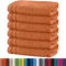 Erwin Müller Badetuch 6er-Pack Heidelberg 100% Baumwolle Terra Größe 100x150 cm - saugstark, gut trocknend, kompakt, leichte Qualität - ideal für Sport, Strand, Reisen