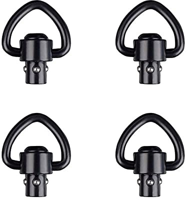 QD Sling Swivel Mount 1 Heavy Duty D-Loop Sling Swivels Quick Detach/Release for Two Point Sling (4PCS)