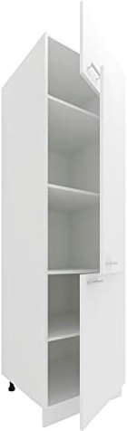 VCM Küchenschrank Breite 60 cm Hochschrank Küche Küchenmöbel Esilo Weiß