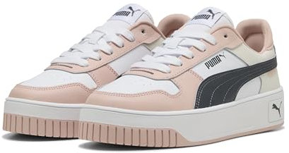 PUMA Damen Carina Street Sneaker, White-Strong Gray-Rose Quartz, 42.5 EU
