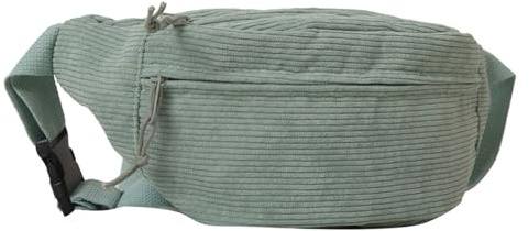 BABYVIVA Sac banane 2023 pour femme, sac banane en velours côtelé, grande capacité, Vert, As shown in the picture (error 1-3cm)