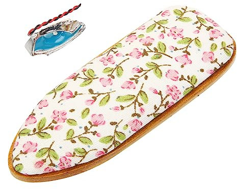 JOINPAYA Mini Iron Ironing Board Model for Boys and Girls Pretend Decorative Item