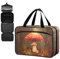Fustylead Amanita-Pilz-Reise-Erste-Hilfe-Tasche im Vintage-Stil, leer, mit Reißverschluss, für Pillen, Vitamine, Fischöl, Nahrungsergänzungsmittel für Damen und Herren