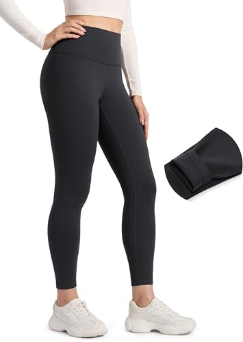 CRZ YOGA CRZ YOGA Matte Fleecefodrade Leggings 25'' | Termisk, Casual, Full längd, Vinter, för kvinnor