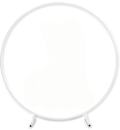 Metall ballongbågestöd | multicolor 100-260cm for bröllopsdekorationer Festevenemang(Blanc.,240cm(7.9ft))