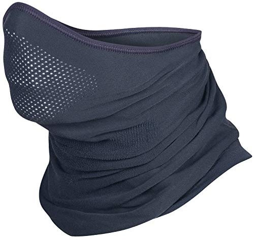 BRUBECK X-Pro Halbe Sturmhaube | Herren | Damen | Klimaregulierend | Gesichtsmaske | Sturmmaske | Funktionskleidung | Atmungsaktiv | Anti-allergisch | Antibakteriell (Dunkelgrau, S - M)