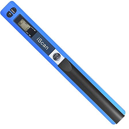 ECOiNVA Magisk stav Bärbar Skanner Visitkort Skanner Handhållen Dokumentskanner Ministorlek USB Mobil Skanner BLÅ