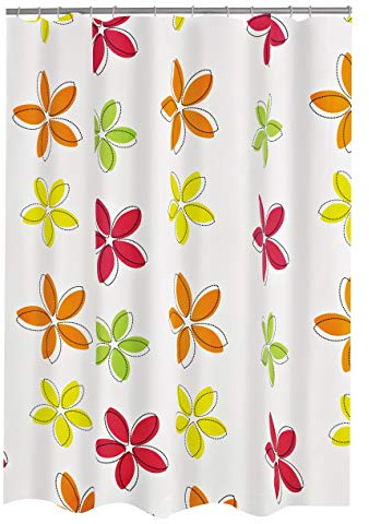 RIDDER Duschvorhang Textil Fleur Multicolor 180x200 cm