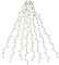 SALCAR 1,5m Weihnachtsbaum Lichterkette mit Ring und 8 Girlanden, 200er LED Christbaumbeleuchtung für 90cm bis 150cm Tannenbaum, Warmweiß