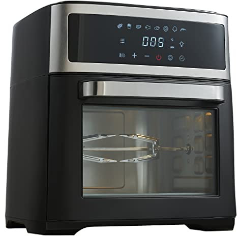 Adler AD 6309 Mini Oven 13 L, 2500 W, Heißluftfritteuse mit LCD-Anzeige, Minibackofen mit 8 Programmen, Backofen für fettfreie Zubereitung 8 in 1