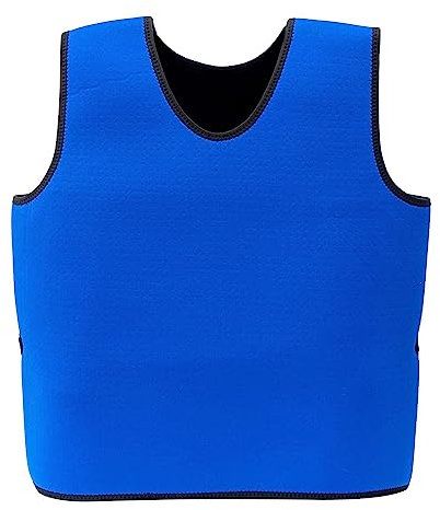 OMKMNOE Sensorische Weste Gewichtsweste, Komfort Tiefen Druckweste Formende Kompressionsweste Für Autismus Hyperaktivität Für Kinder Jugendkinder,Blau,M