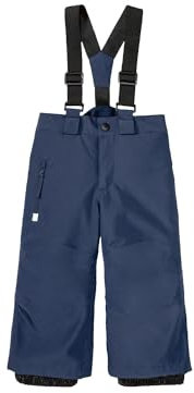 Lupilu Pantalones de nieve para niños pequeños, impregnados, resistentes al viento y al agua, detalles reflectantes, Azul Marino 86-92, Kleinkind