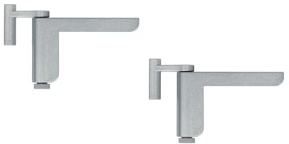 ABUS Türschließer 2603 für leichte Innentüren – geeignet für DIN links und rechts schließende Zimmertüren – ohne Bohren, ohne Schrauben – Silber - 2er Set