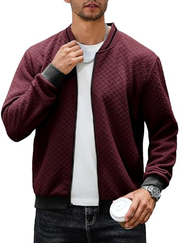 Zaitun Mens Bomber Jackets Casual Lightweight Sports Jacket Cargo Varsity Coat