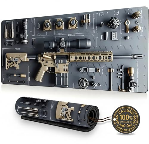 Alfombrilla Ratón Gaming XXL 900×400 mm – Mouse Pad para Gamer Profesional – Desk Mat Antideslizante – Tapete Escritorio de Caucho Natural con Superficie de Alta Velocidad y Precisión