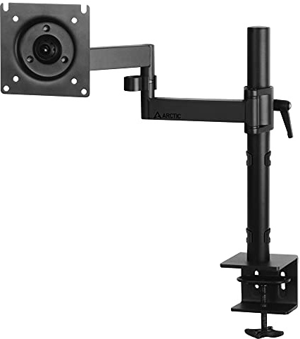 ARCTIC X1 - Monitorarm für einen Monitor, Monitor Halterung für bis zu 40″/43″ Ultrawide, bis 10 kg/22 Ibs, neigbar, schwenkbar, höhenverstellbar, VESA 75x75/100x100 - Schwarz